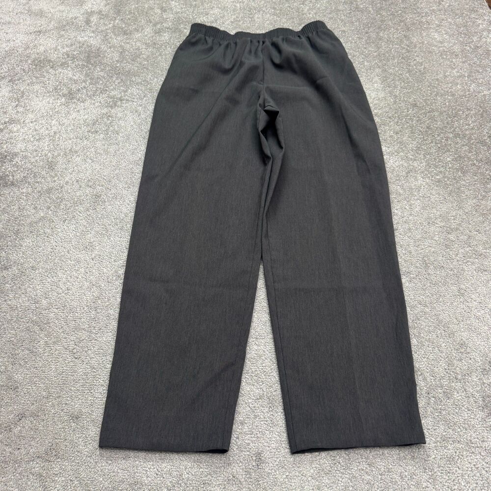 Alia Vintage 90's Wide Leg Elastic Waist Trouser Dress Pants Womens 16 Dark Gray